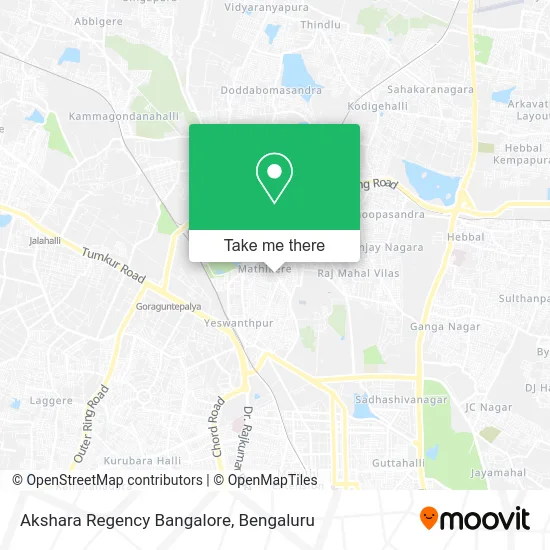 Akshara Regency Bangalore map
