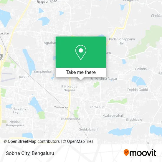 Sobha City map