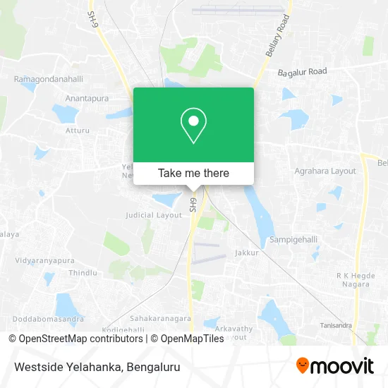 Westside Yelahanka map