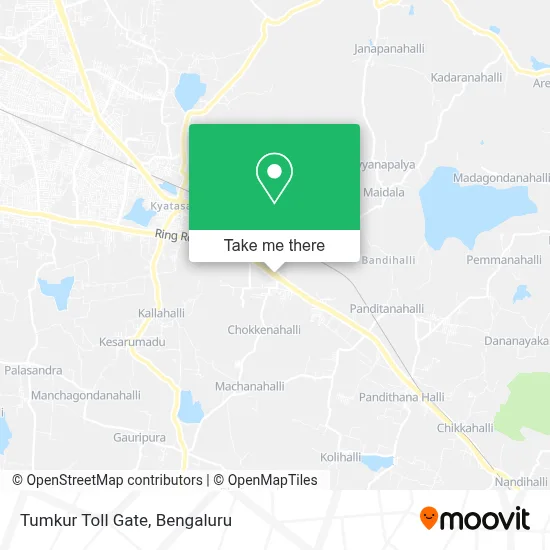 Tumkur Toll Gate map