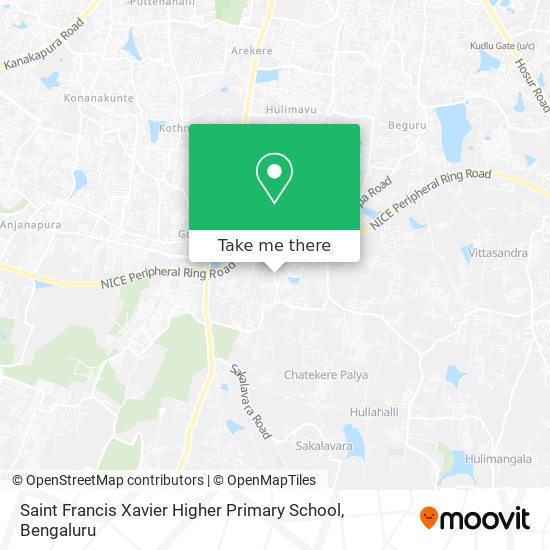 Saint Francis Xavier Higher Primary School map