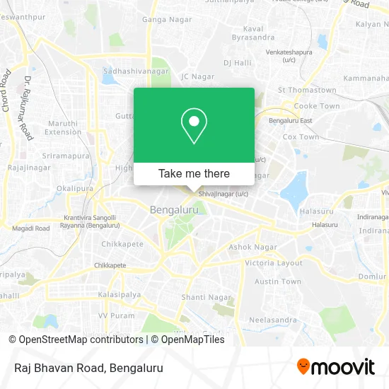 Raj Bhavan Road map