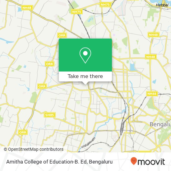 Amitha College of Education-B. Ed map