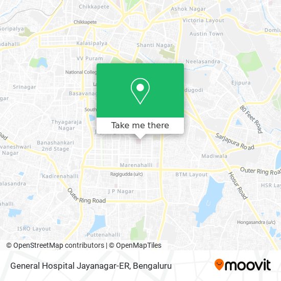 General Hospital Jayanagar-ER map