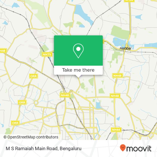 M S Ramaiah Main Road map