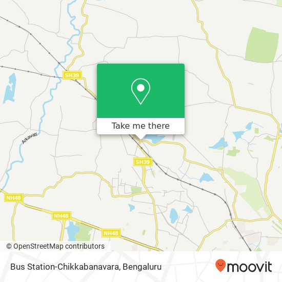 Bus Station-Chikkabanavara map