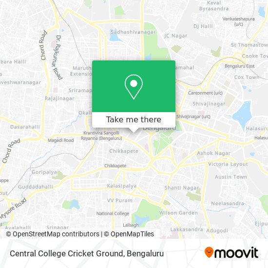 Central College Cricket Ground map