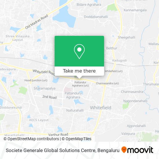 Societe Generale Global Solutions Centre map