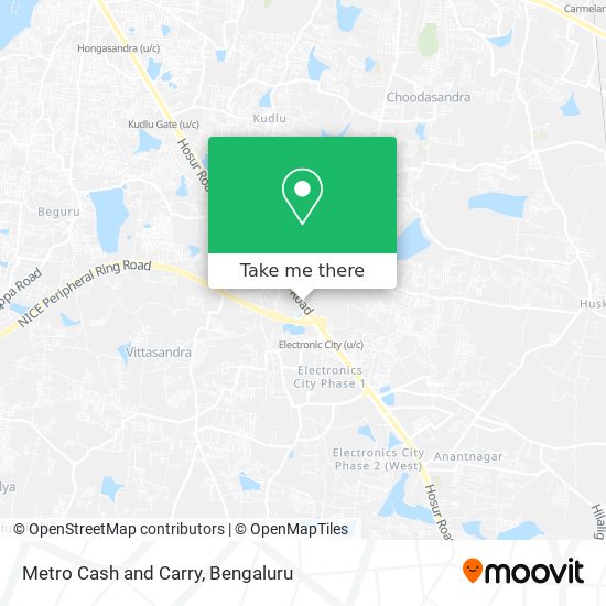 Metro Cash and Carry map