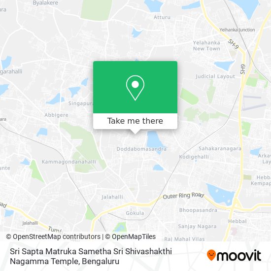 Sri Sapta Matruka Sametha Sri Shivashakthi Nagamma Temple map