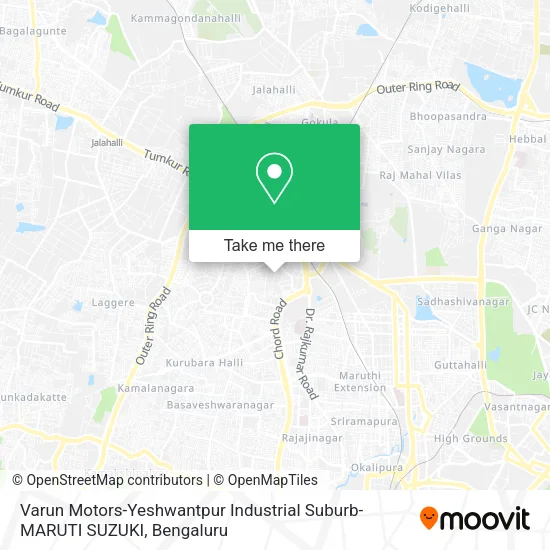 Varun Motors-Yeshwantpur Industrial Suburb-MARUTI SUZUKI map