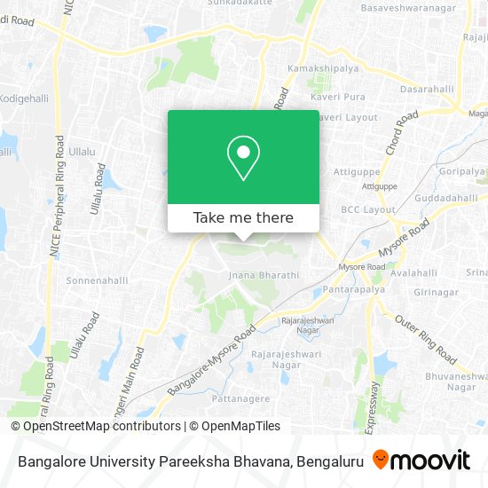 Bangalore University Pareeksha Bhavana map