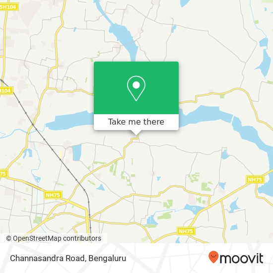 Channasandra Road map