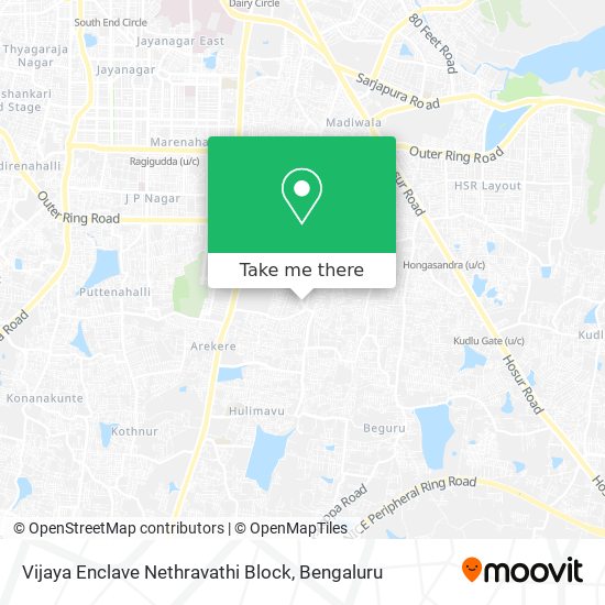 Vijaya Enclave Nethravathi Block map