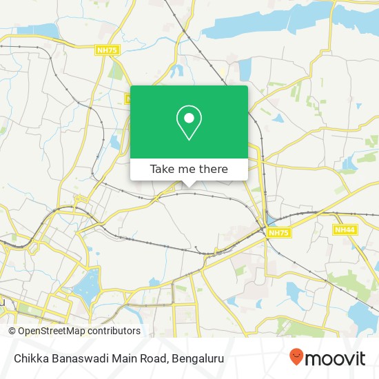 Chikka Banaswadi Main Road map