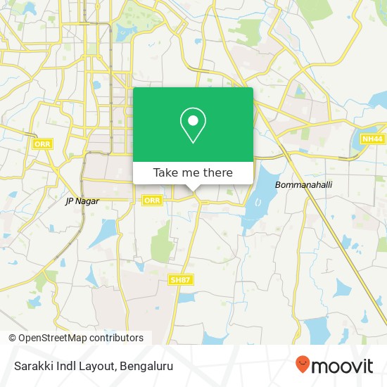 Sarakki Indl Layout map