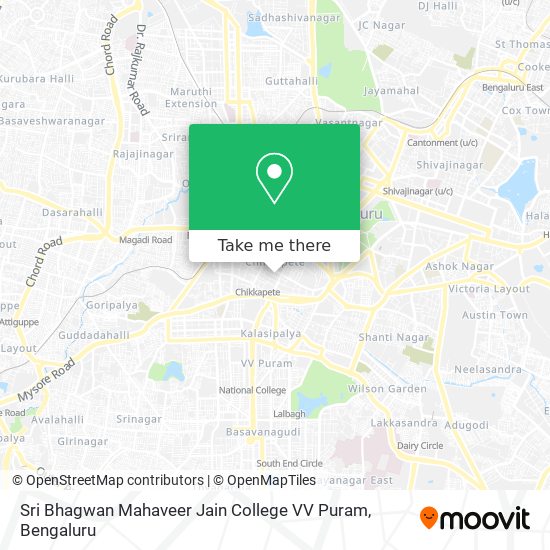 Sri Bhagwan Mahaveer Jain College VV Puram map