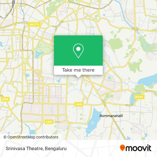 Srinivasa Theatre map