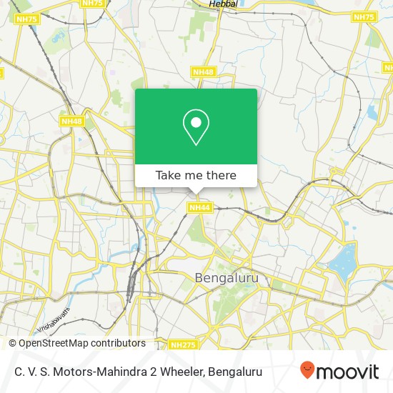 C. V. S. Motors-Mahindra 2 Wheeler map