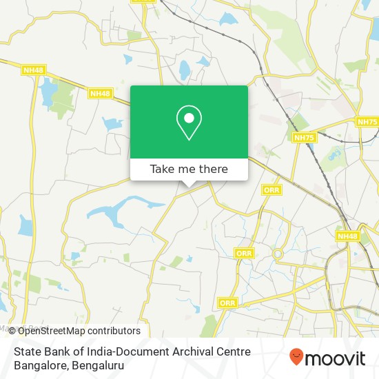 State Bank of India-Document Archival Centre Bangalore map