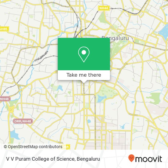 V V Puram College of Science map