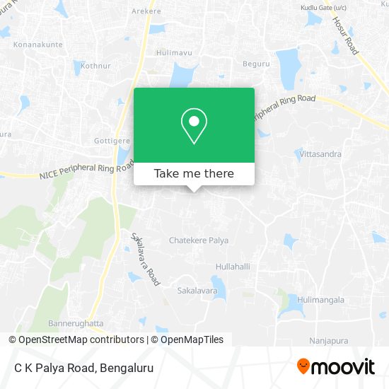 Bangalore Red Light Area Map How To Get To C K Palya Road In Bengaluru By Bus?