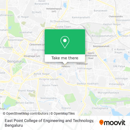 East Point College of Engineering and Technology map