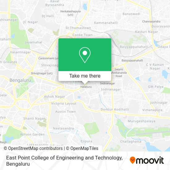 East Point College of Engineering and Technology map