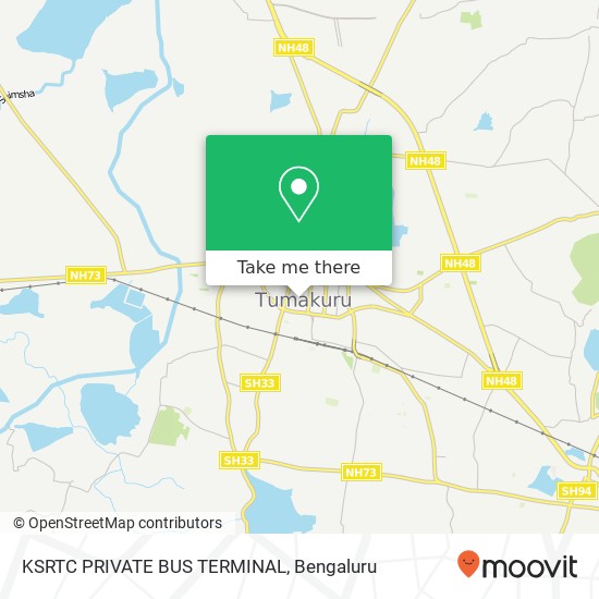 KSRTC PRIVATE BUS TERMINAL map