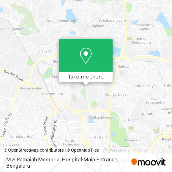 M S Ramaiah Memorial Hospital-Main Entrance map