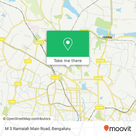 M S Ramaiah Main Road map