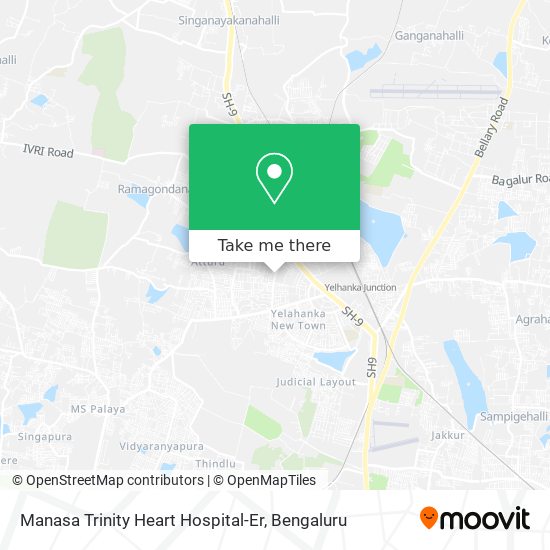 Manasa Trinity Heart Hospital-Er map