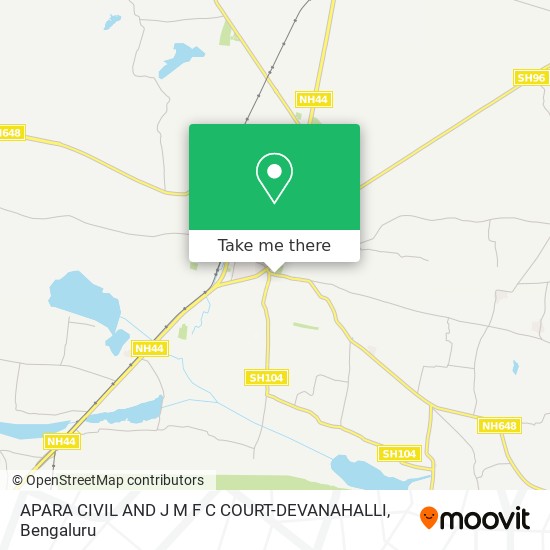 APARA CIVIL AND J M F C COURT-DEVANAHALLI map