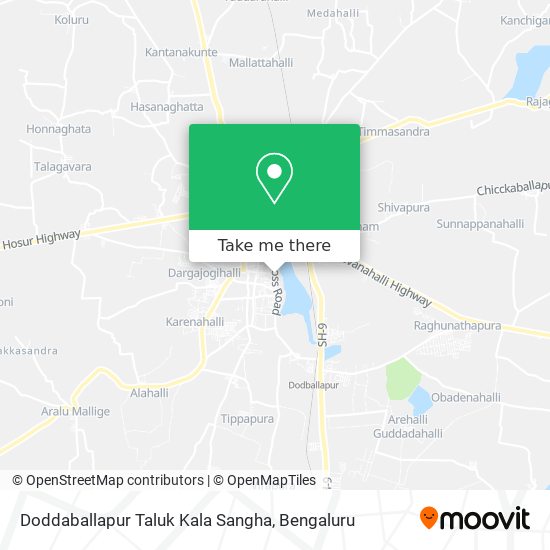 Doddaballapur Taluk Kala Sangha map