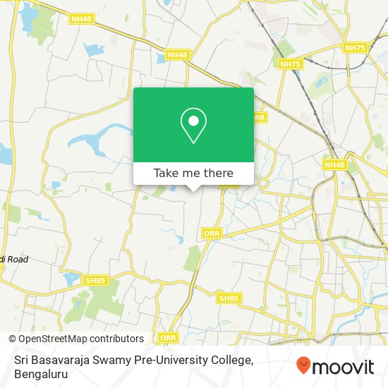 Sri Basavaraja Swamy Pre-University College map