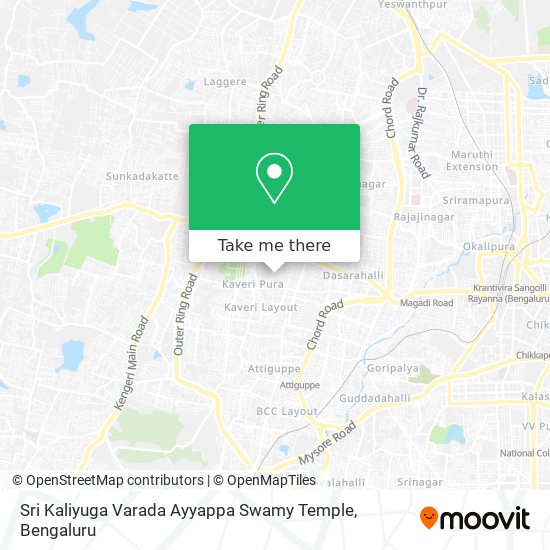 Sri Kaliyuga Varada Ayyappa Swamy Temple map
