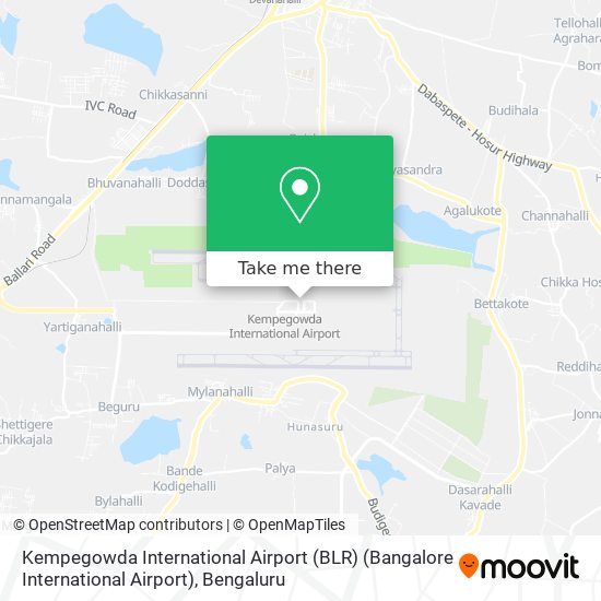 Kempegowda International Airport (BLR) (Bangalore International Airport) map