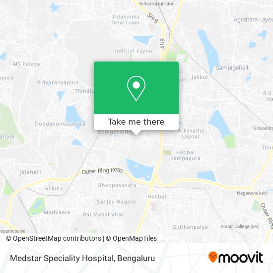 Medstar Speciality Hospital map