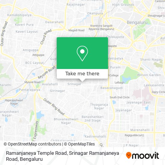 Ramanjaneya Temple Road, Srinagar Ramanjaneya Road map