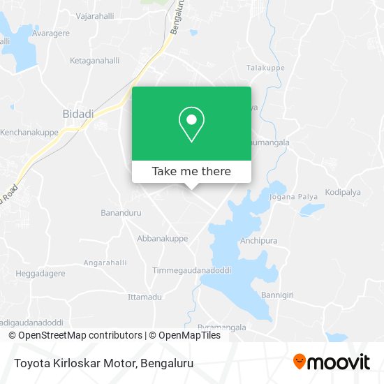 Toyota Kirloskar Motor map