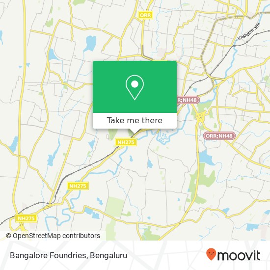 Bangalore Foundries map