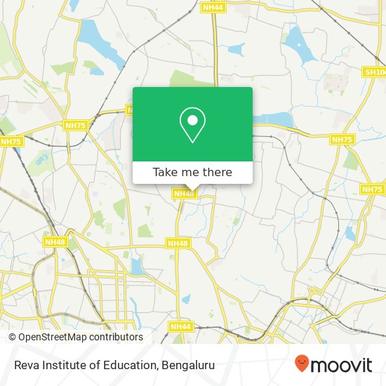 Reva Institute of Education map