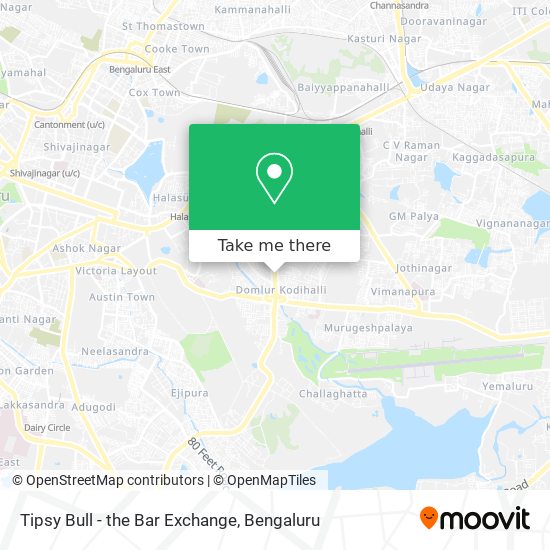 Tipsy Bull - the Bar Exchange map