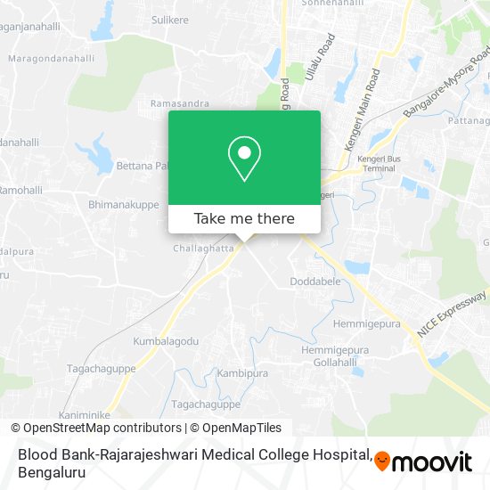 Blood Bank-Rajarajeshwari Medical College Hospital map