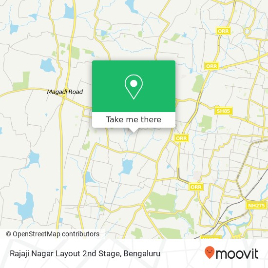 Rajaji Nagar Layout 2nd Stage map