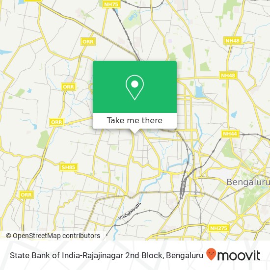 State Bank of India-Rajajinagar 2nd Block map