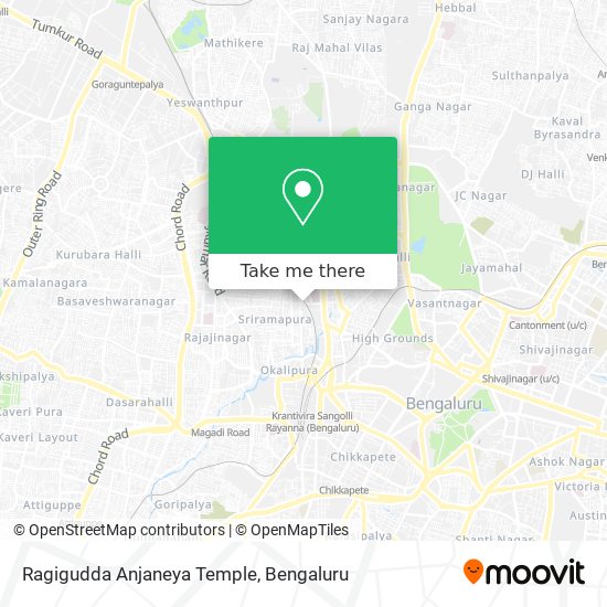 Ragigudda Anjaneya Temple map
