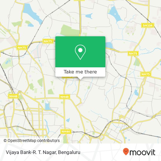 Vijaya Bank-R. T. Nagar map