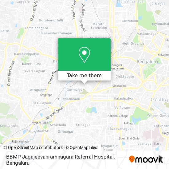 BBMP Jagajeevanramnagara Referral Hospital map