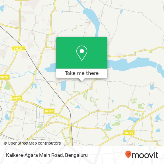 Kalkere-Agara Main Road map